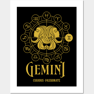 Gemini Zodiac Posters and Art